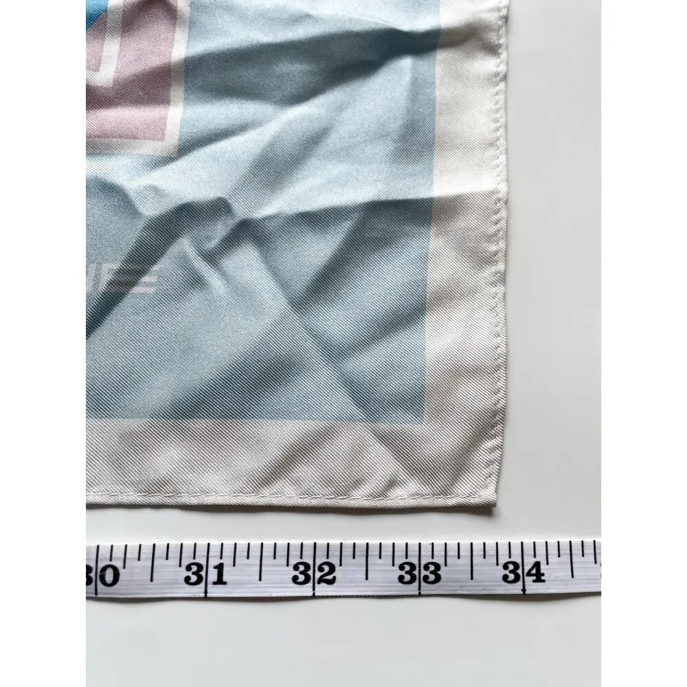 Porsche Taycan Silk Driving Scarf Limited Edition Blue & Pink 34